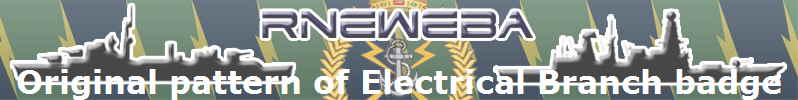 Original pattern of Electrical Branch badge