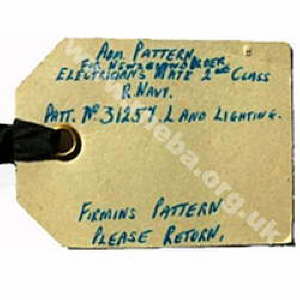 Label attached to pattern badge